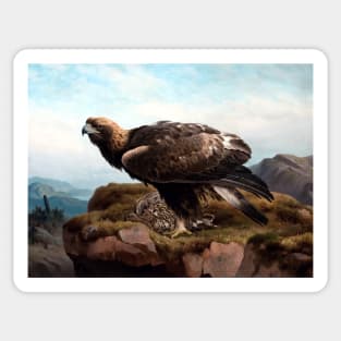 Aquila chrysaetos by Ferdinand von Wright Sticker